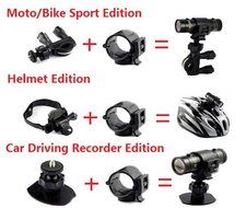 ByBike Bike Helmet Mini Waterproof Sports Camera Full HD 1080P Video Action Camera Camcorder Image Installation... N3