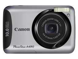 Canon PowerShot A490 10.0 MP Digital Camera with 3.3x Optical Zoom and 2.5-Inch LCD N2