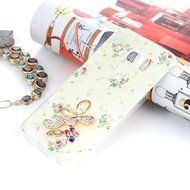 YOKIRIN Galaxy S6 Edge Case, 3D Handmade Luxury Crystal Rhinestone with TWO Cute Hairy Ice... N7