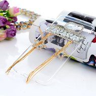 YOKIRIN Galaxy S6 Edge Case, 3D Handmade Luxury Crystal Rhinestone with TWO Cute Hairy Ice... N11