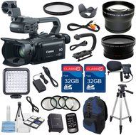 Canon XA25 Professional Camcorder with 2pc 32GB High Speed Memory Cards + Wideangle Lens + Telephoto Lens + LED... N6