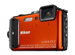 Nikon Coolpix AW130 Shock &amp; Waterproof GPS Digital Camera (Orange) - International Version N15