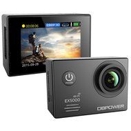 DBPOWER EX5000 14MP 2.0-Inch 1080P FHD Waterproof Wifi Action Camera with 2 Batteries and Accessories (Black) N2