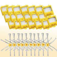 Roomba 760, 770, 780 Accessory Kit - Includes A Set Of 10 Side Brushes &amp; 20 Filters - iRobot Replacement Brush...