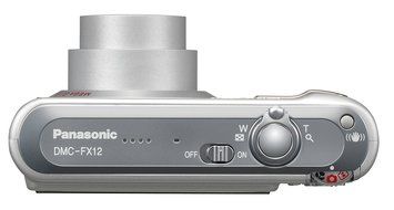 Panasonic Lumix DMC-FX12K 7.2MP Digital Camera with 3x Optical Image Stabilized Zoom (Black) N8