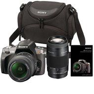 Sony Alpha DSLR-A380 Digital SLR with 18-55mm &amp; 75-300mm Lenses and Carrying Case wtih Turtorial DVD