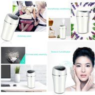 TopReturn Car Air Humidifier, Cool Mist Humidifier, 180ML USB Small Humidifier, Portable Humidifier for Car, Home... N38