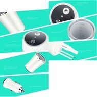 TopReturn Car Air Humidifier, Cool Mist Humidifier, 180ML USB Small Humidifier, Portable Humidifier for Car, Home... N39