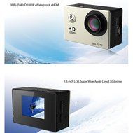 Generic 1080p Hd Sports Cam Outdoor Waterproof Action Wifi Camera 170 Degree Super Wide Angle Lens (Gold) N3