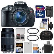 Canon EOS Rebel T5i Digital SLR Camera &amp; EF-S 18-55mm IS STM &amp; 75-300mm III Lens with 32GB Card + Case + Battery... N5