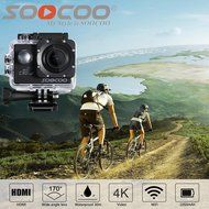 4K WIFI Sports Action Camera, SOOCOO UHD Waterproof Sports Video Camera 20MP 170&deg; Wide Angle 2.0 inch LCD Screen... N6
