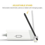 EasyAcc Multiple USB Charger 7.2 A 3 Ports Desktop USB Charging Station with 2 Surge Protected Outlets and 5ft... N6