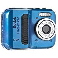 Kodak EasyShare Sport C123 Waterproof 12MP 5x Digital Zoom HD Camera (Blue) - One Touch Sharing! N3