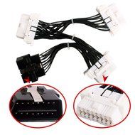 OBDSpace OBD2 16Pin OBD2 Splitter Extension Cable Male to Dual Female Y Cable, J1962M to 2-J1962F N4