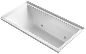 KOHLER 1167-RVBC-K4 Underscore 60-Inch x 30-Inch Alcove VibrAcoustic Bath with Chromatherapy and Right-Hand Drain... N9