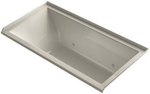 KOHLER 1167-RVBC-K4 Underscore 60-Inch x 30-Inch Alcove VibrAcoustic Bath with Chromatherapy and Right-Hand Drain... N12