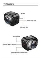 YSF Action VR WiFi Sports DV With Remote Control 220 degree Wide Angle lens LS30 Panoramic Camera