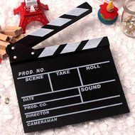 Kingfansion New Director Video Scene Clapperboard TV Movie Clapper Board Film Slate Cut Prop N6