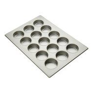 Focus Foodservice 4 Rows of 5 Pecan Roll Pan, 17 7/8 x 25 7/8 inch -- 3 per case.