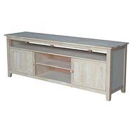 International Concepts TV Stand with 2 Doors, 1 Shelf and 2 Cabinets