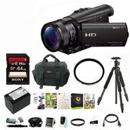 Sony HD Video Camera (Black) with Slik Sprint Tripd &amp; 64GB Memory Card Accessory Bundle N2