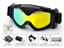Skiing Goggles with Built-in Sports Action Camera Featuring 720p HD Resolution Recoding and a Cool 130 Degree... N2