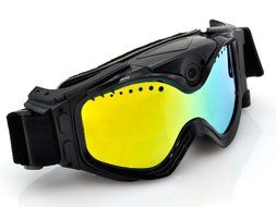 Skiing Goggles with Built-in Sports Action Camera Featuring 720p HD Resolution Recoding and a Cool 130 Degree... N4