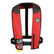 MUSTANG SURVIVAL Mustang Deluxe Adult Inflatable - Automatic w/Harness - Universal - Red/Black...