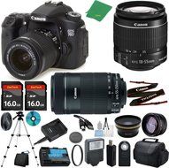 Canon EOS 70D Camera with 18-55mm IS STM + 55-250mm STM + 2pcs 16GB Memory + Case + Memory Reader + Tripod + ZeeTech...