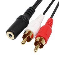 RCA to 3.5MM, VCZHS 2 x RCA Male to 1 x 3.5mm Stereo Female, Y-Cable (Pack of 2) N4