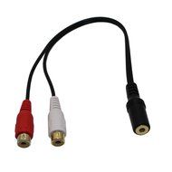RCA to 3.5MM, VCZHS 2 x RCA Male to 1 x 3.5mm Stereo Female, Y-Cable (Pack of 2) N6