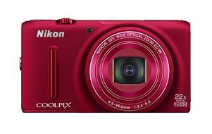 Nikon COOLPIX S9500 digital camera optical zoom 22 times the Wi-Fi-enabled Red Velvet S9500RD N4