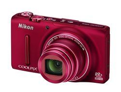 Nikon COOLPIX S9500 digital camera optical zoom 22 times the Wi-Fi-enabled Red Velvet S9500RD N5