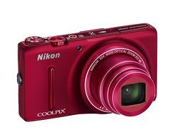 Nikon COOLPIX S9500 digital camera optical zoom 22 times the Wi-Fi-enabled Red Velvet S9500RD N6