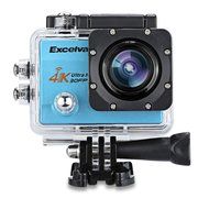 Excelvan Q8 Full HD 4K 1080P Waterproof Sports Action Camera kits with 2.0 Inch WIFI 16MP Accessories (Blue) N12