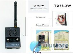 Boscam RC FPV 5.8G 5.8GHz 2000mw 32 Channels Wireless AV Transmitter TX58-2W and Receiver RC58-32CH For rc quadcopter... N5