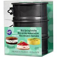 Wilton 2105-2174 Mini Springform Pan, Set of 3, Silver N2