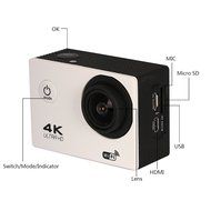 FWN 4K HD Action Camera Wifi 2.0 inch Waterproof Sports Video Camera Camcorder with accessories kit(white)) N4