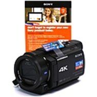Sony FDR-AX33 18.9 Megapixels 4K Ultra HD Handycam Camcorder - 10x Optical/120x Digital Zoom - 3-inch LCD Display...