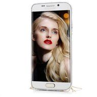YOKIRIN Galaxy S6 Edge Case, 3D Handmade Luxury Crystal Rhinestone with TWO Cute Hairy Ice... N15
