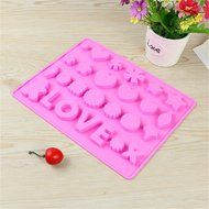 SNW DIY Baking Mold Silicone Cake Mold Chocolate Ice Lattice Mold LOVE N2