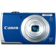 Canon PowerShot A2600 IS 16.0 MP Digital Camera with 5x Optical Zoom and 720p Full HD Video Recording (Blue) N2