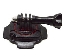 ProGear 360 Degree Rotational Helmet Mount With Lock And 3M Pad For GoPro Hero 4/3+/3/2/1 N4
