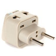 OREI 3 in 1 Continental Europe Travel Adapter Plug with USB and Surge Protection - Type C - Turkey, Italy &amp; More N21