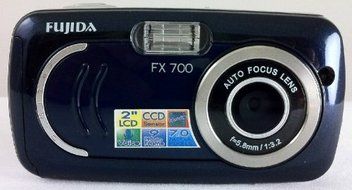 Fujida FX700 7MP and 4X Digital Zoom Ultra Slim Stylish Digital Camera Blue