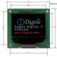 0.95&quot; Serial:UART/IIC/I2C/SPI 96x64 True 65K Color Graphic OLED Display Module N2