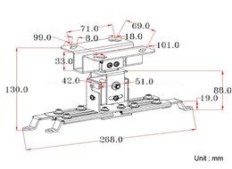 Elite Screens 12&quot; Wall and Ceiling Hanging L-Brackets for Manual/Spectrum/VMAX2 series, Black... N9