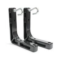 Elite Screens 12&quot; Wall and Ceiling Hanging L-Brackets for Manual/Spectrum/VMAX2 series, Black... N11
