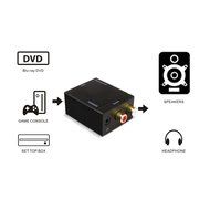 TEORDER Digital Optical Coaxial SPDIF Toslink to Analog Audio Converter with Power Adapter Updated Version DAC... N6