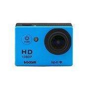 Sacam WiFi Wireless 1080P Action Camera Sport Cam Waterproof HD Video Helmetcam Bike Helmet DVR Cam (Blue)